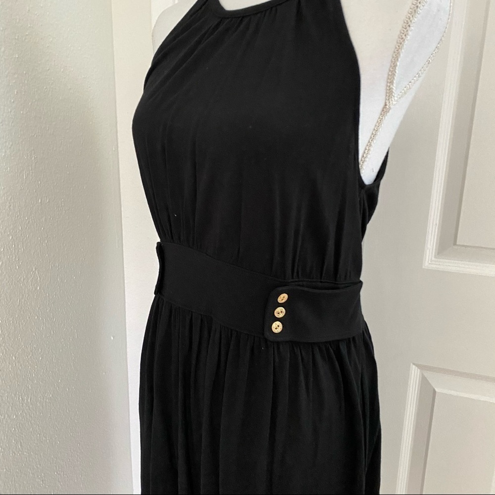 Juicy Couture Black Jersey Sleeveless Midi Dress M - Picture 7 of 12